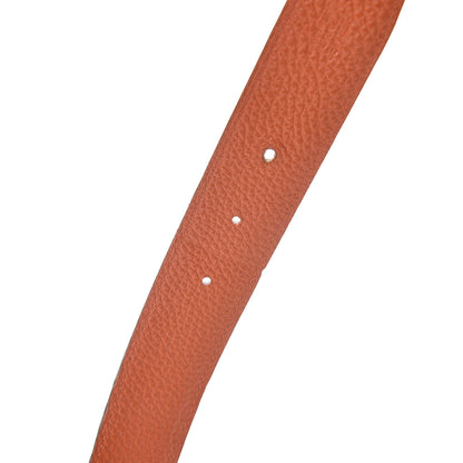 Hermes Box Togo 32mm H Belt 100 Black Orange 4 of 6