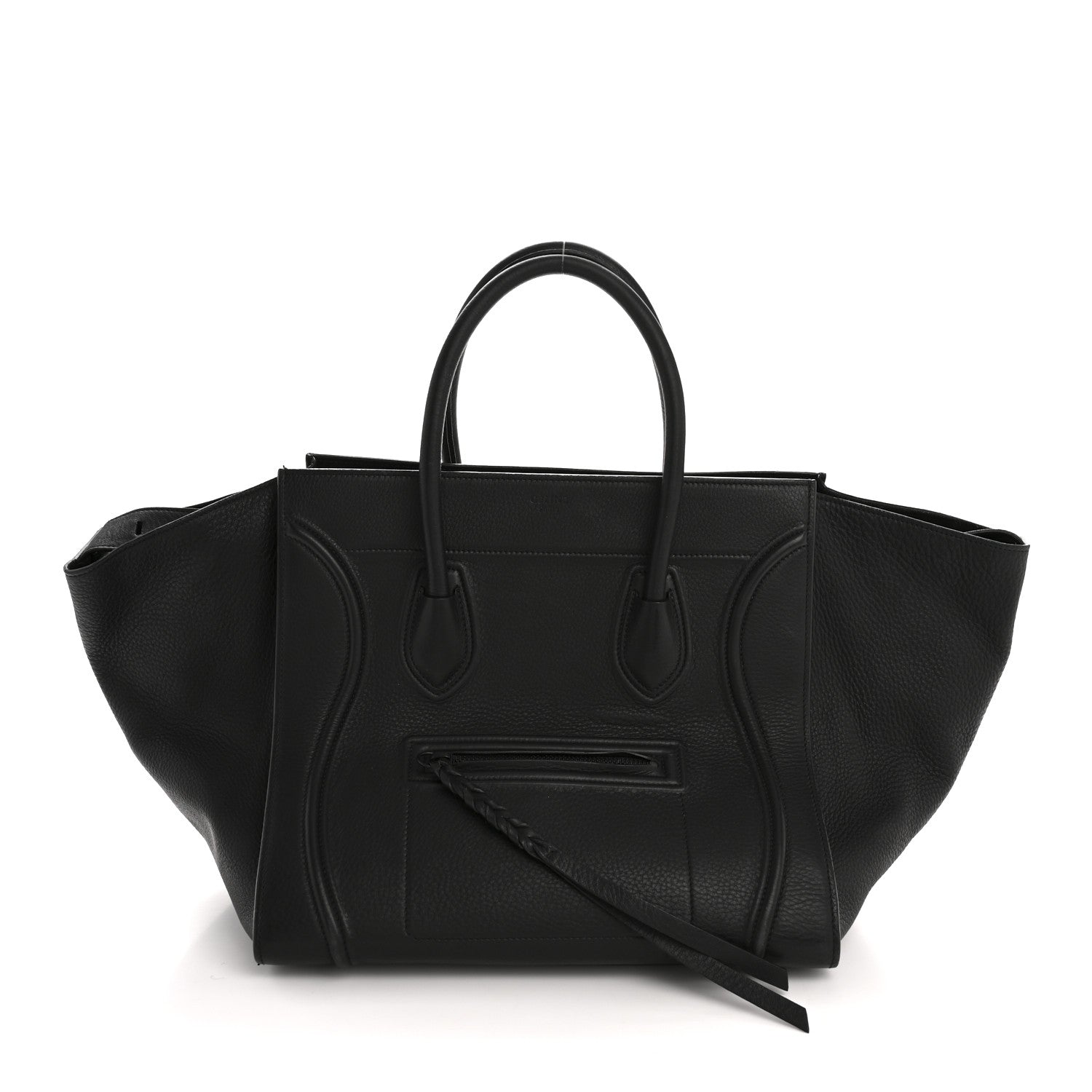 Celine Grained Calfskin Medium Phantom Luggage Black 1 of 14