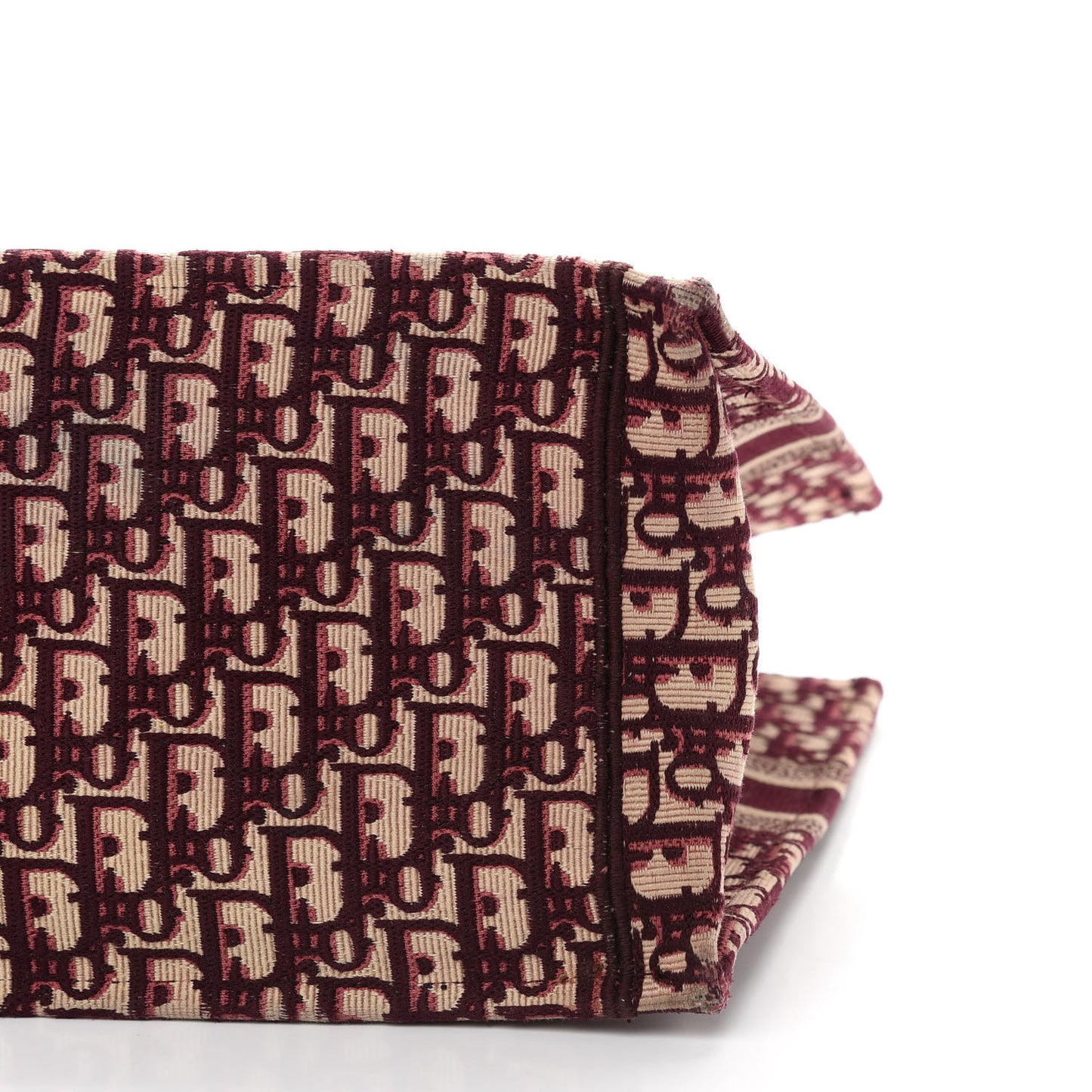 Oblique Large Book Tote Burgundy Multicolor