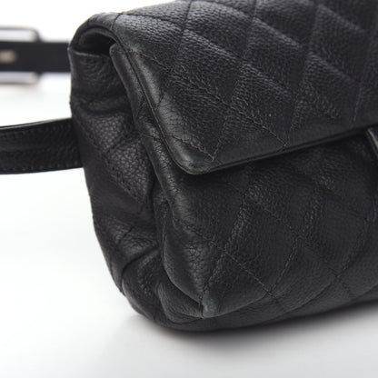 Chanel Grained Calfskin Quilted 2.55 Reissue Flap Belt Bag Clutch Black 9 of 11
