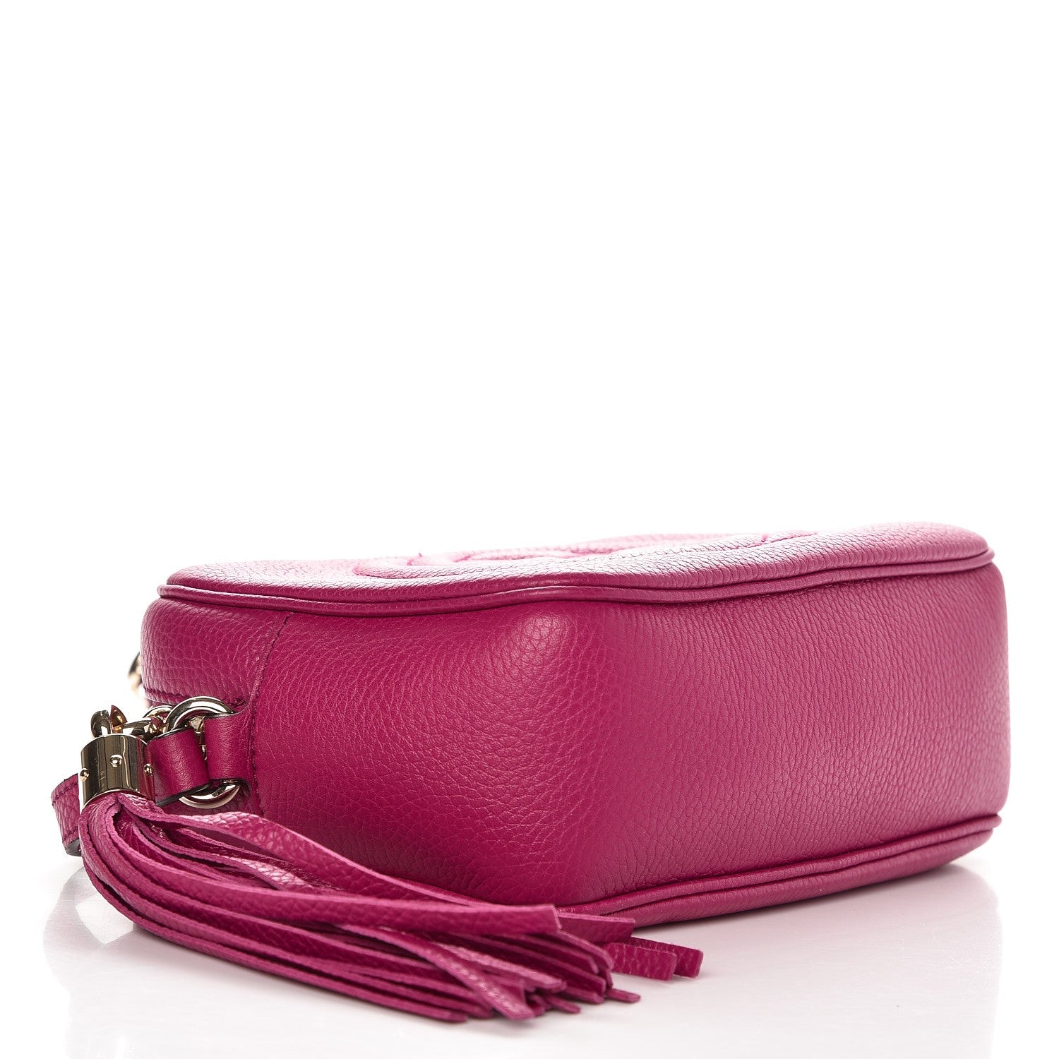 Gucci Pebbled Calfskin Small Soho Disco Bag Bright Bougainvillea 4 of 7