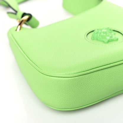 Versace Calfskin La Medusa Small Hobo Crossbody Green 7 of 8