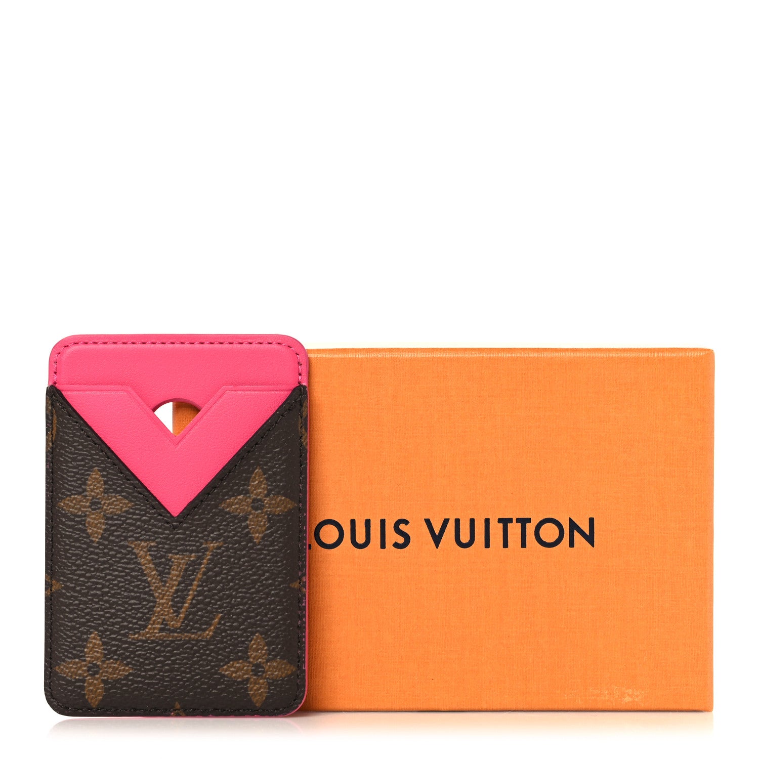 Louis Vuitton Monogram Macassar Magnetic Card Holder Pondichery Pink 7 of 7