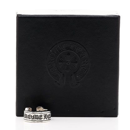 Chrome Hearts Sterling Silver Diamond Horseshoe Ring 48 4.5 8 of 8