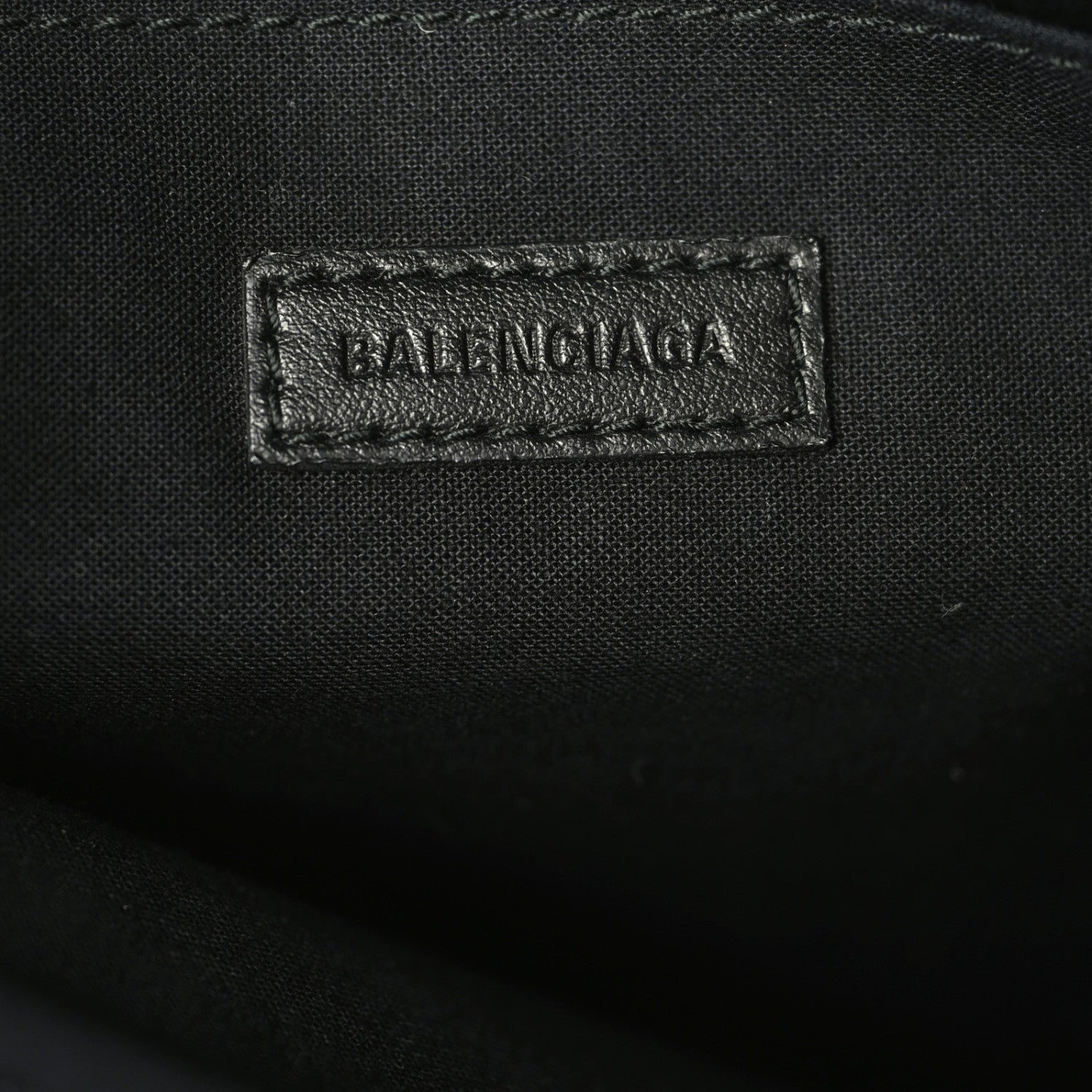 Balenciaga Coated Canvas Losange Monogram Zip Pouch Black Grey 7 of 8