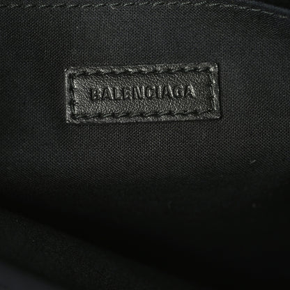 Balenciaga Coated Canvas Losange Monogram Zip Pouch Black Grey 7 of 8