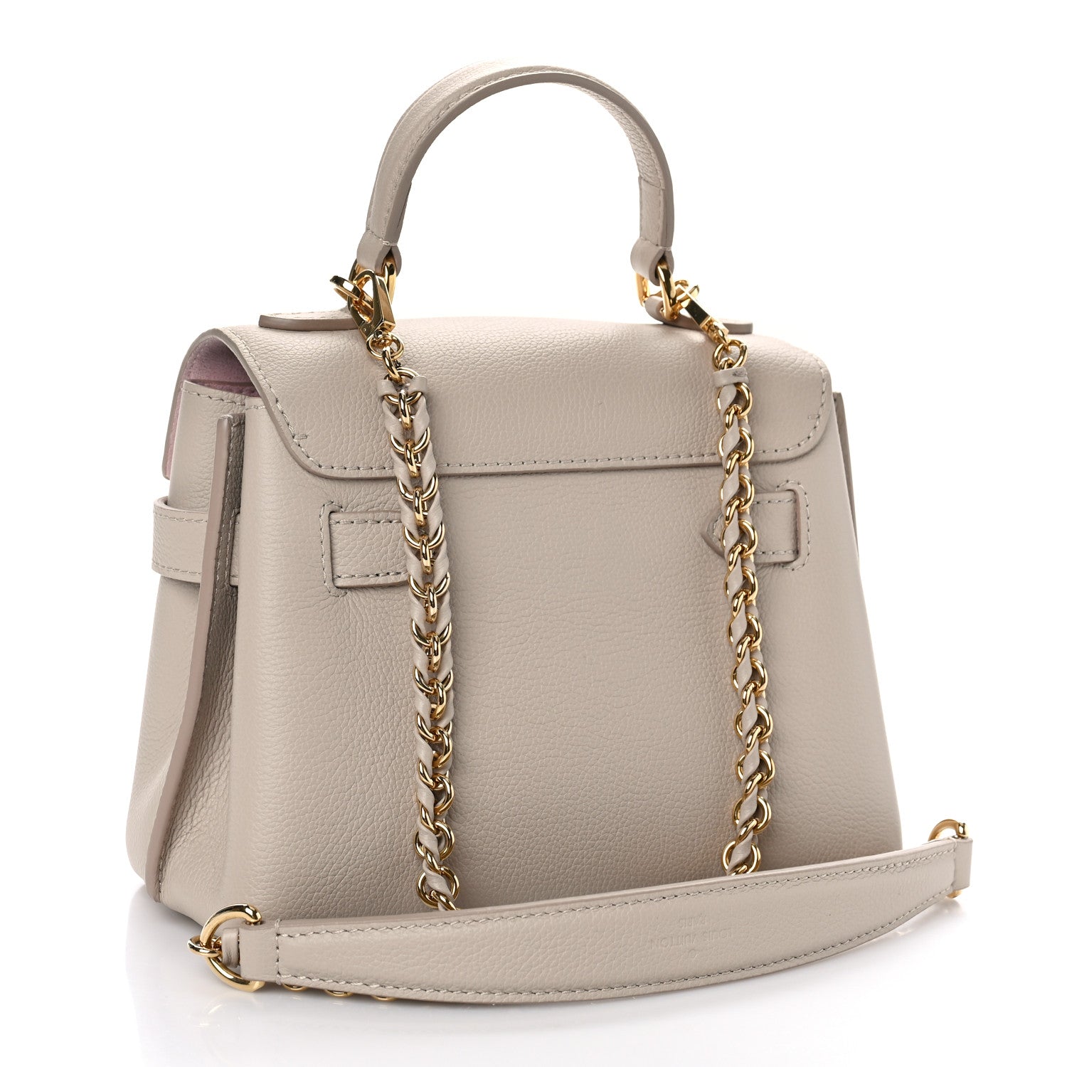 Louis Vuitton Soft Calfskin Mini Lockme Ever Greige 3 of 8