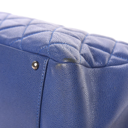 Chanel Caviar Quilted XXL Grand Shopping Tote GST Navy Blue 9 of 20