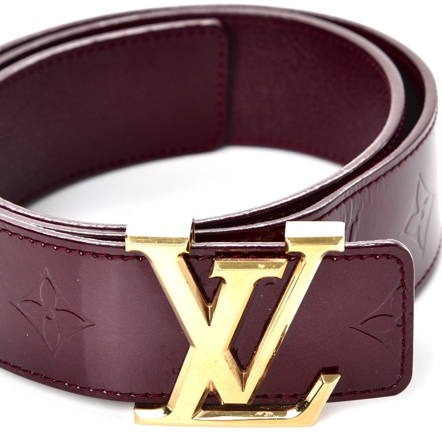 Vernis LV Facettes Belt 90 36 Rouge Fauviste