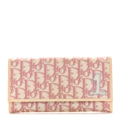 Christian Dior Monogram Girly Flap Wallet Pink 1 of 8