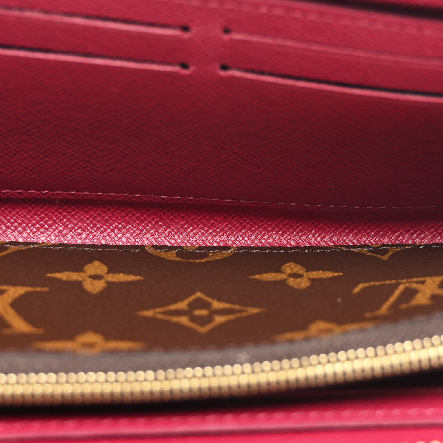 Louis Vuitton Monogram Clemence Wallet Fuchsia 5 of 7