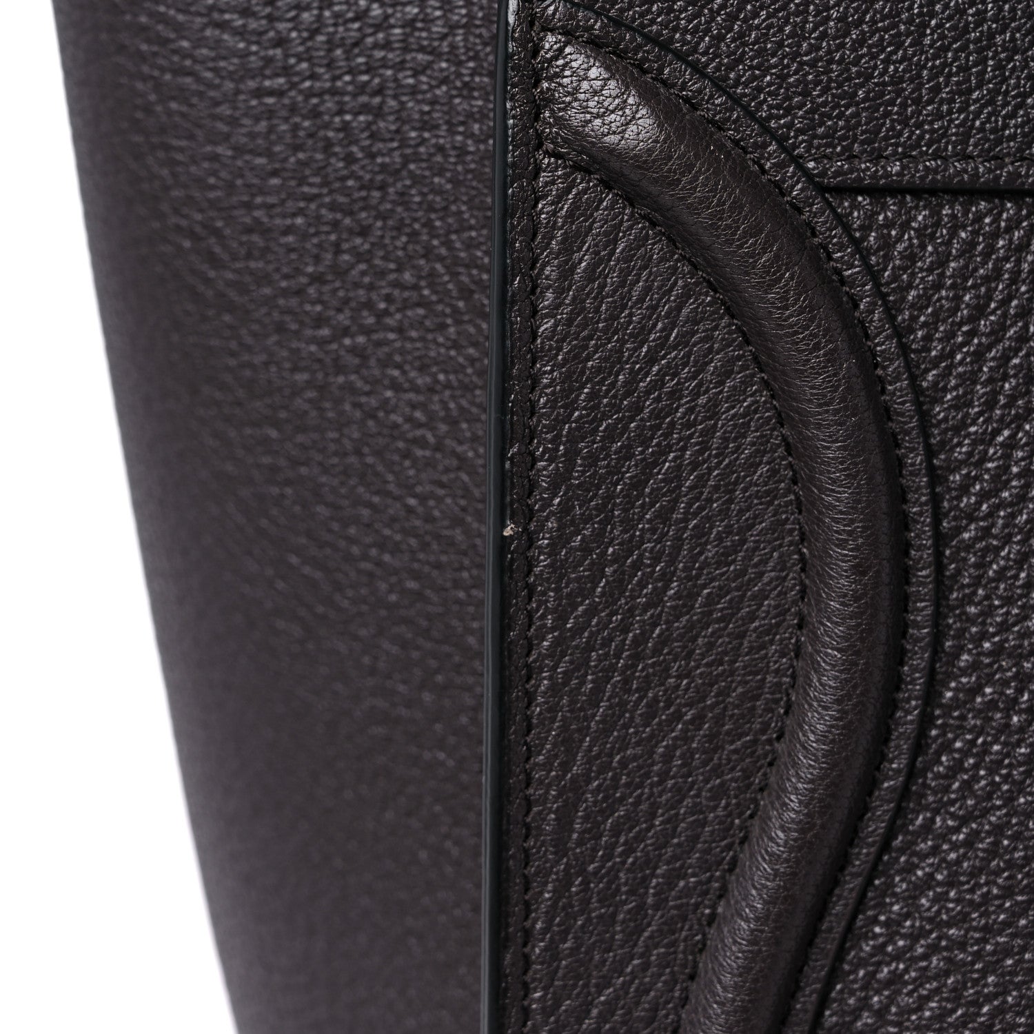 Celine Drummed Calfskin Micro Luggage Brown 12 of 12
