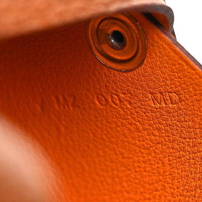 Hermes Barenia Verso Calvi Card Case Fauve Orange Poppy 9 of 13