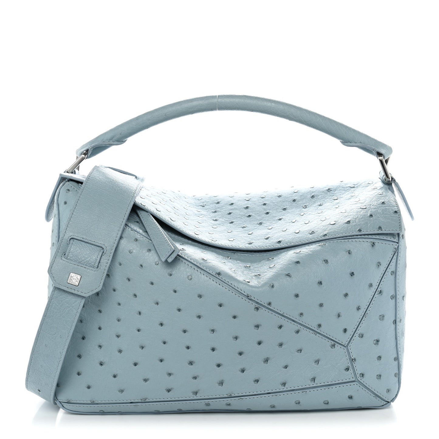 Ostrich Large Puzzle Bag Blue