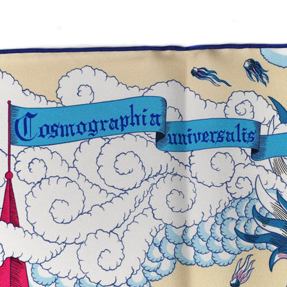 Hermes Silk Cosmographia Universalis Scarf 90 Corail Vert Jaune 5 of 6