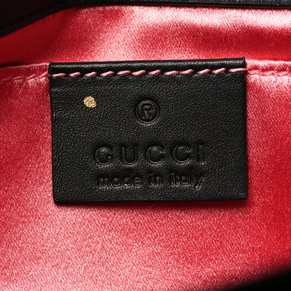 Gucci Velvet Matelasse Mini GG Marmont Shoulder Bag Black 6 of 10