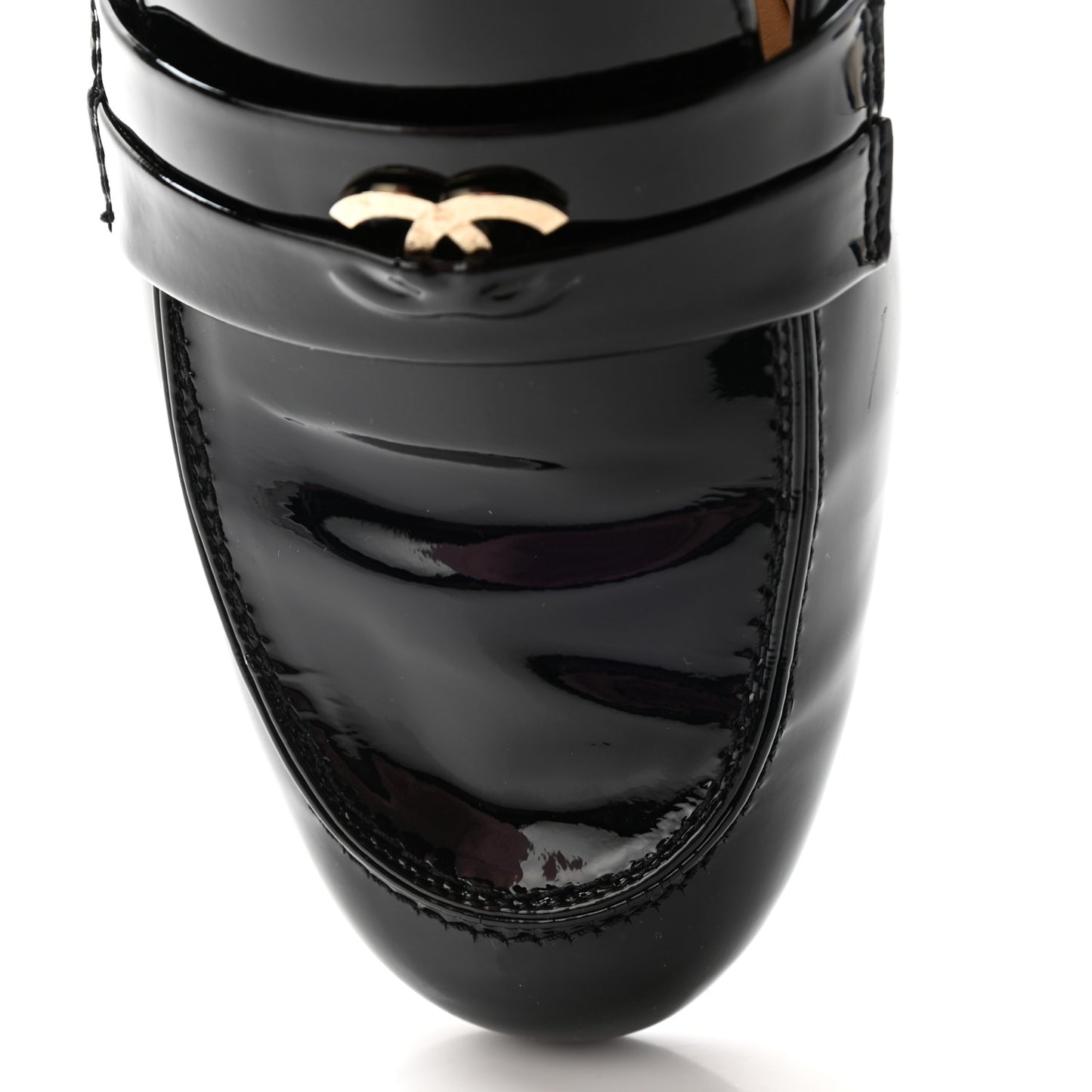 Patent CC Mocassin Loafers 42 Black