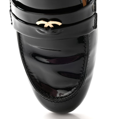 Chanel Patent CC Mocassin Loafers 42 Black 8 of 15