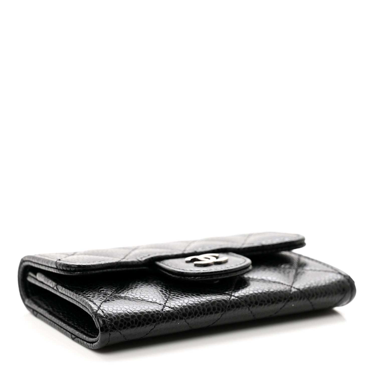Chanel Caviar Quilted Flap Card Holder Black 4 of 9