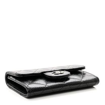 Chanel Caviar Quilted Flap Card Holder Black 4 of 9