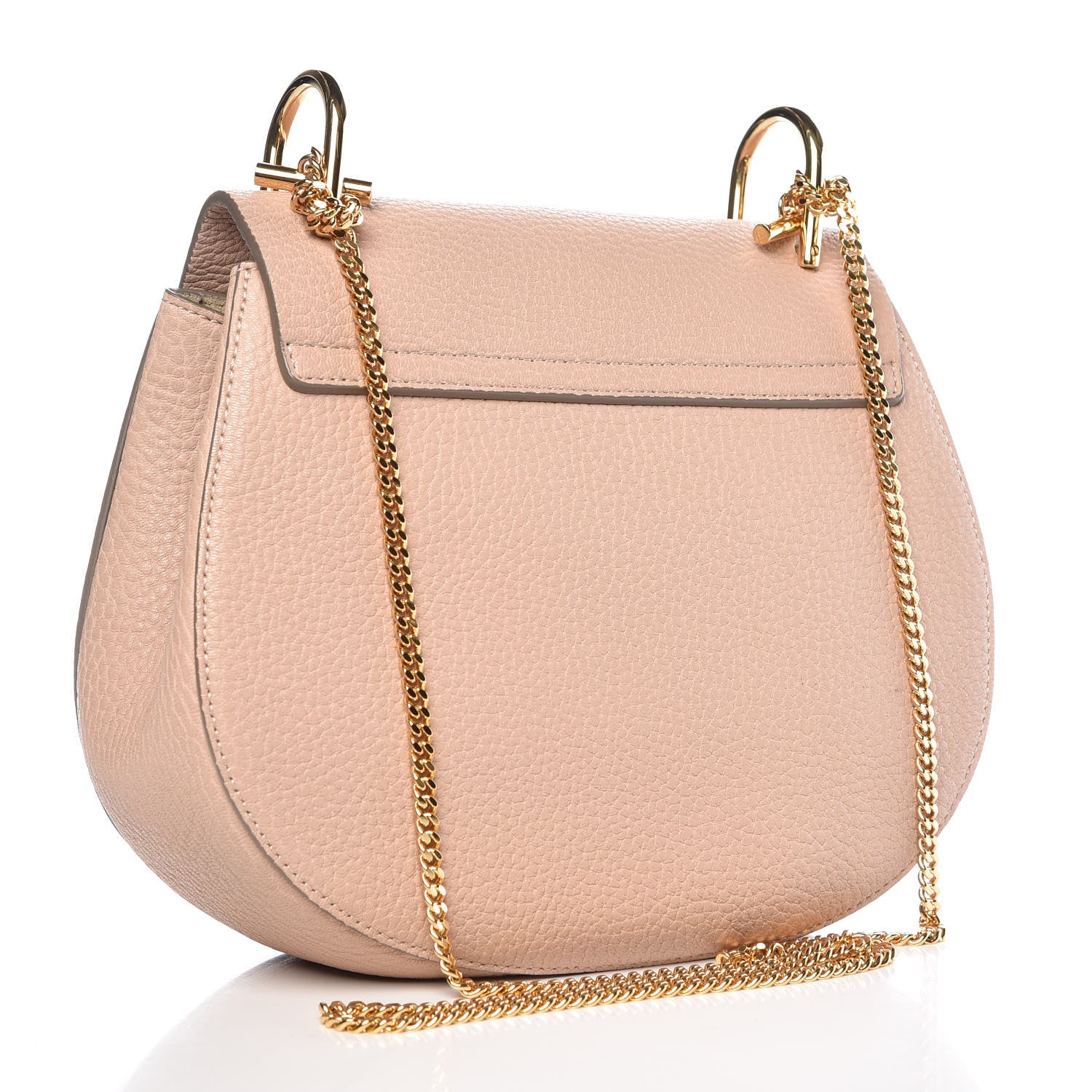 Chloe Grained Goatskin Drew Shoulder Bag Biscotti Beige 4 of 12