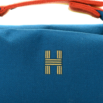 Hermes Wool Rocabar Small Bride-A-Brac Pouch Bleu Paon 8 of 11