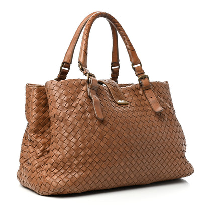 Bottega Veneta Nappa Intrecciato Medium Roma Tote Noce 3 of 9
