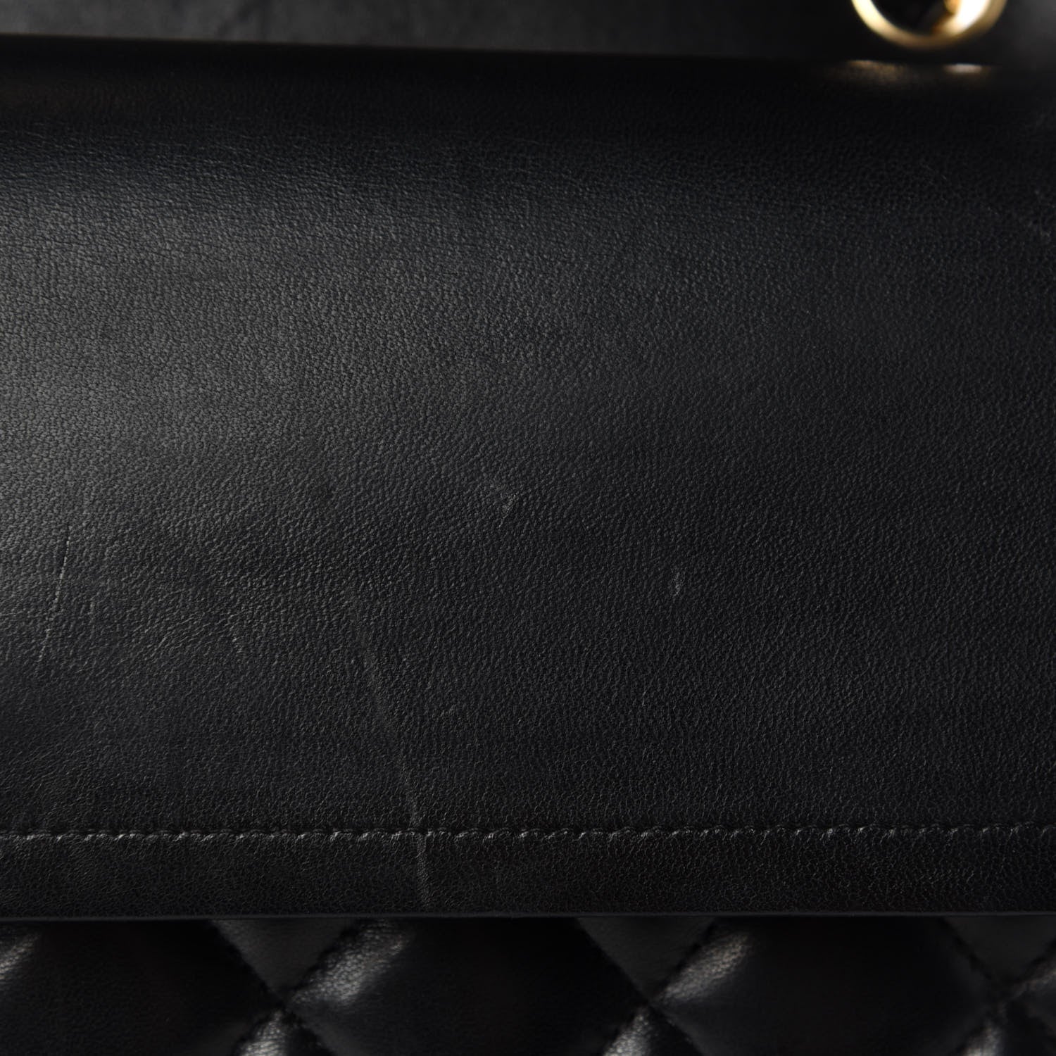 Chanel Lambskin Quilted Jumbo Double Flap Black 9 of 15