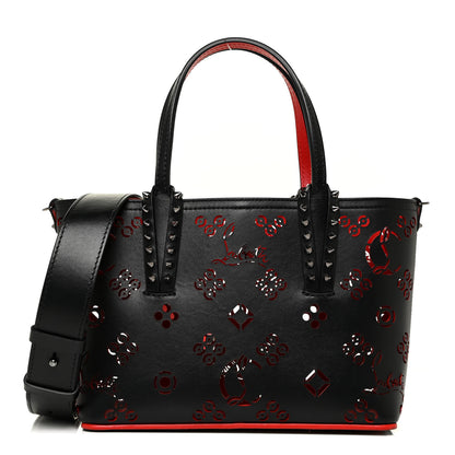 Christian Louboutin Perforated Mini East West Cabata Tote Black 1 of 10
