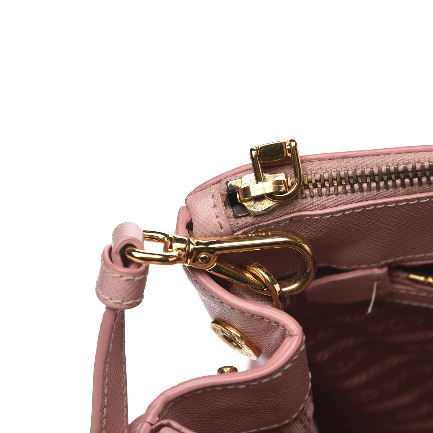 Saffiano Small Galleria Double Zip Tote Orchidea