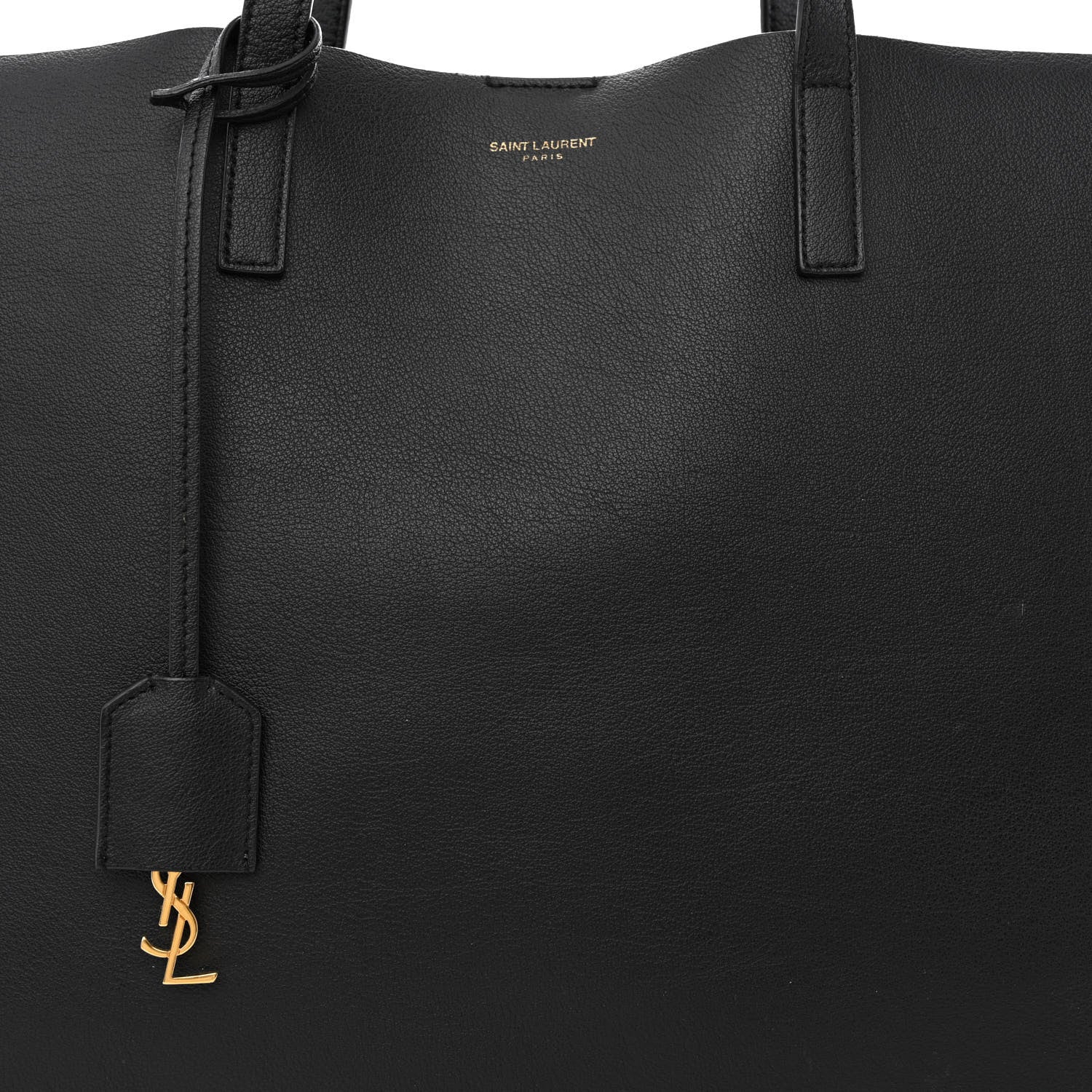 Saint Laurent Calfskin Large Shopping Tote Black 8 of 18