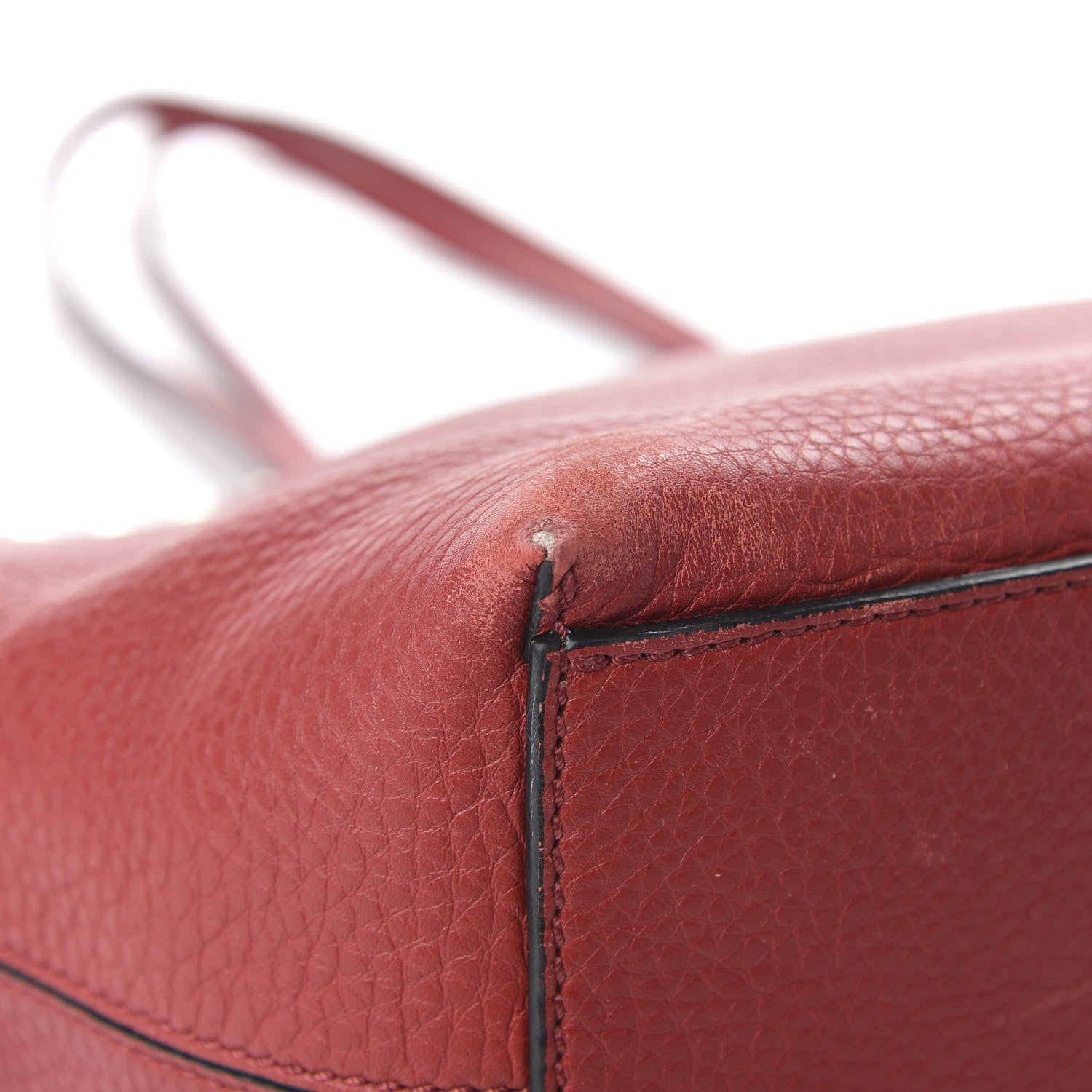 Valentino Garavani Grained Calfskin Rockstud Shoulder Tote Rosso Valentino 8 of 12