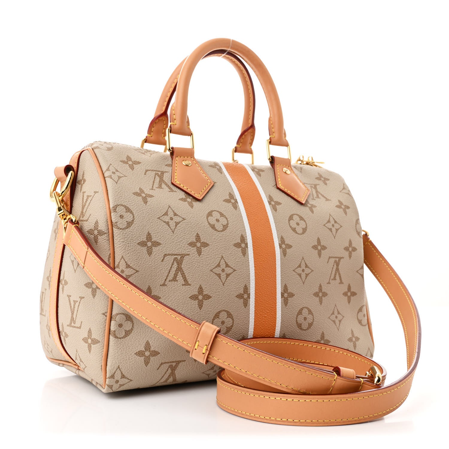 Louis Vuitton Monopaname Speedy Bandouliere 25 Beige Ocher 3 of 9