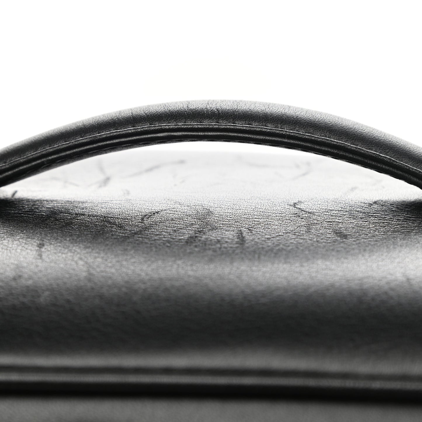 Lambskin Vanity Cosmetic Case Black