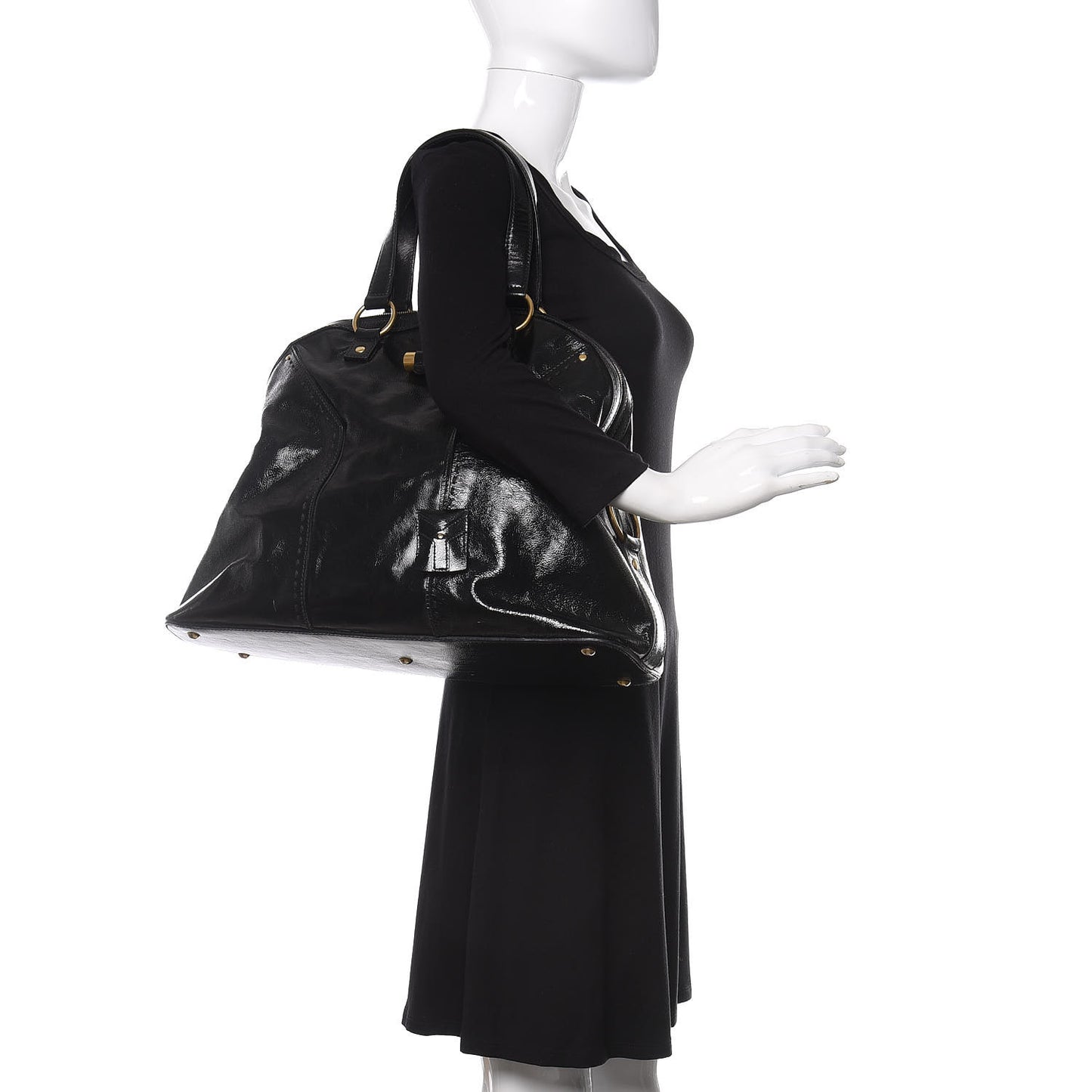 Patent Oversized Muse Black