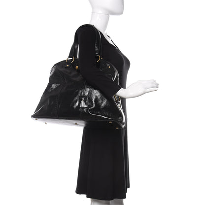 Saint Laurent Patent Oversized Muse Black 2 of 9