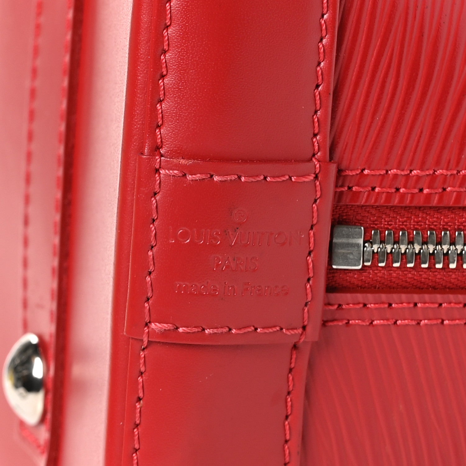 Louis Vuitton Epi Alma PM Castillan Red 7 of 10