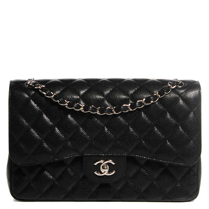 Chanel Caviar Quilted Jumbo Double Flap Black 1 of 9