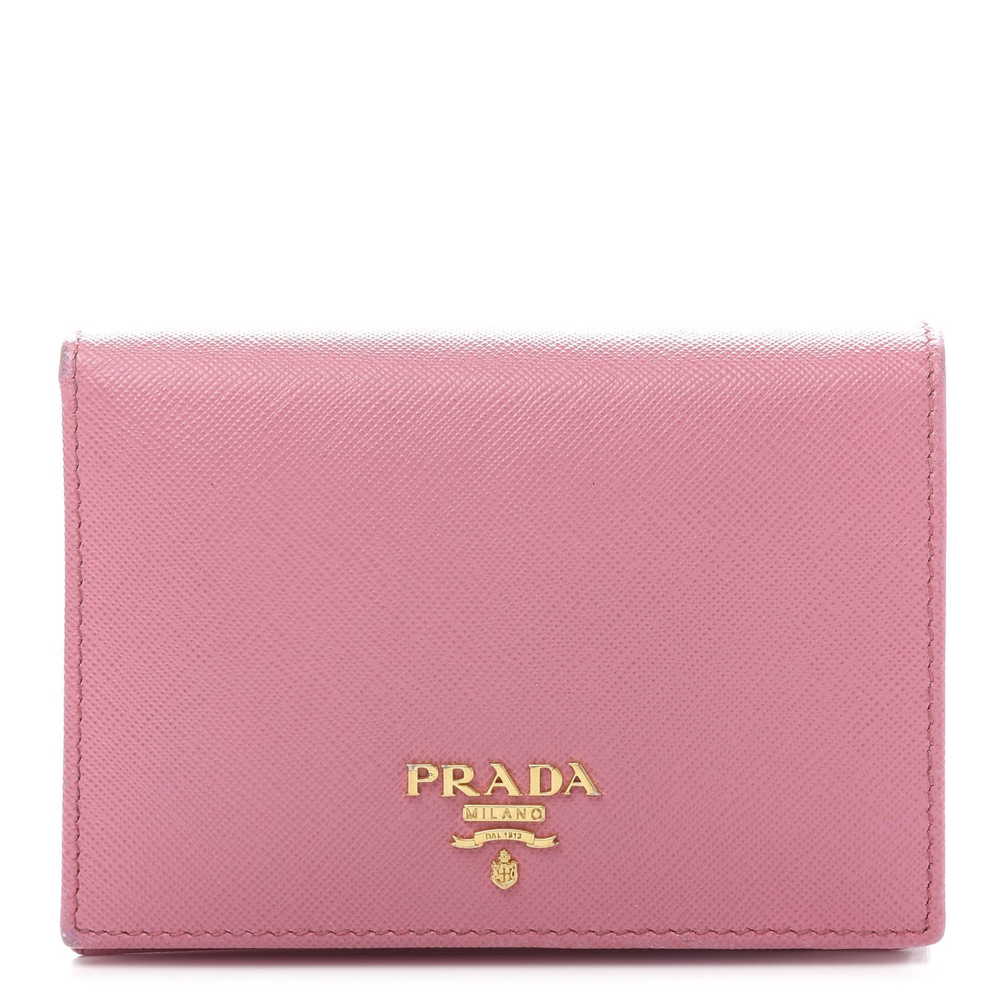 Saffiano Metal Bi-Fold Wallet Begonia