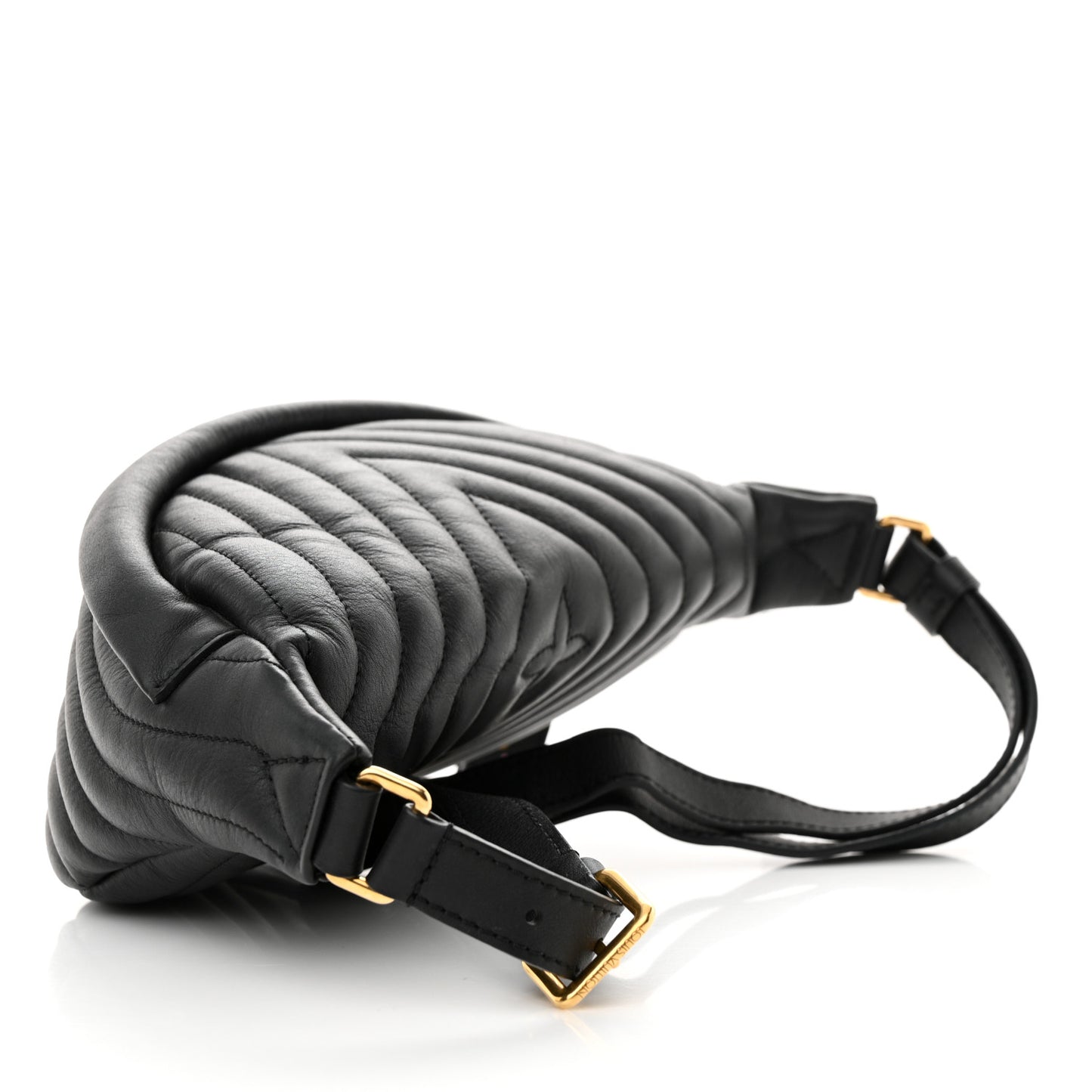 Calfskin Quilted New Wave Bumbag Black
