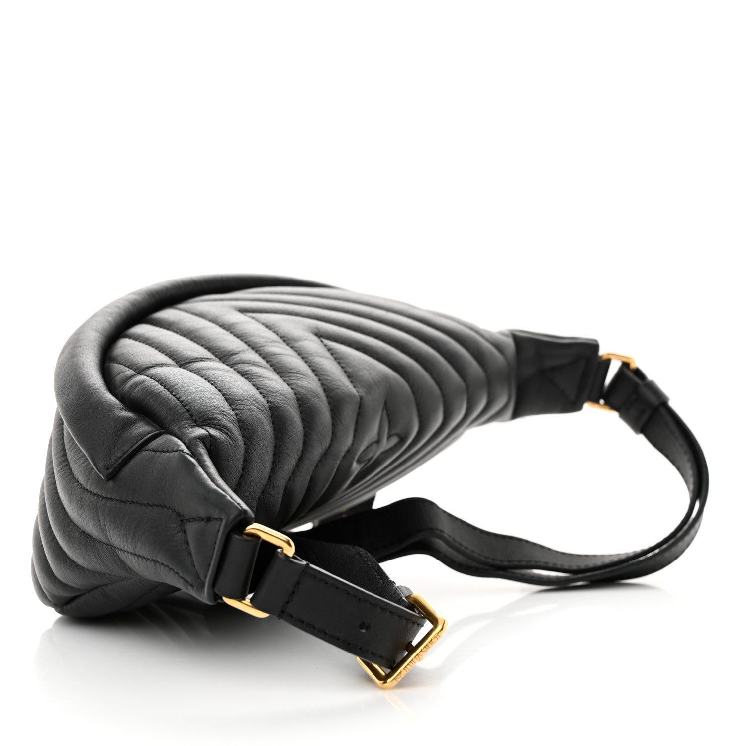 Louis Vuitton Calfskin Quilted New Wave Bumbag Black 3 of 9