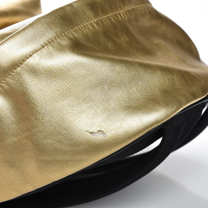 Saint Laurent Nylon Metallic Hunting Backpack Gold 9 of 10