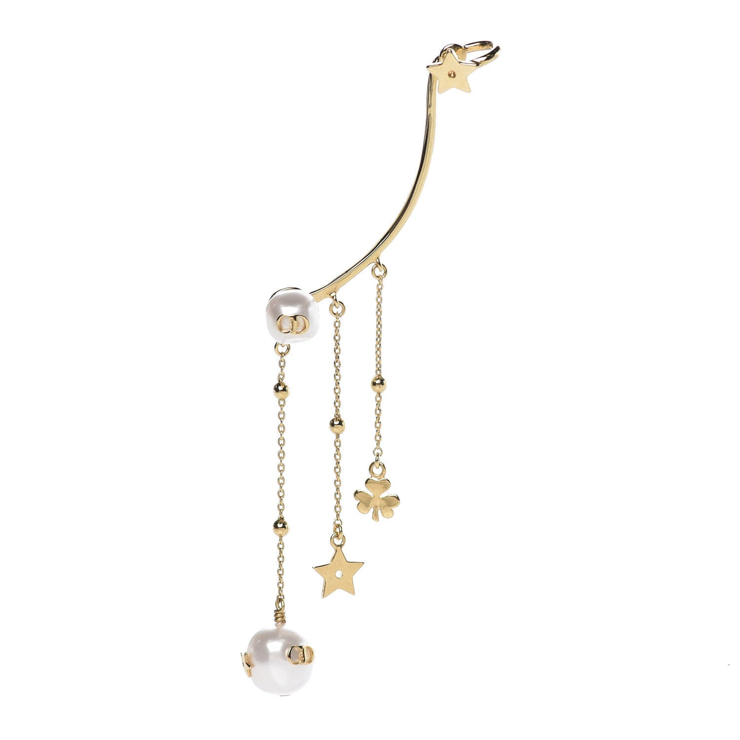 Pearl Shiny-D Earring Gold