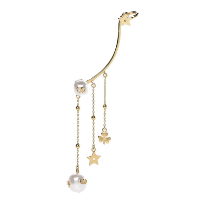Christian Dior Pearl Shiny-D Earring Gold 1 of 4