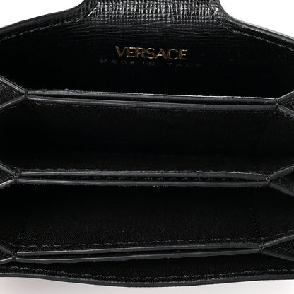 Versace Calfskin Virtus Gusset Wallet Black 5 of 6