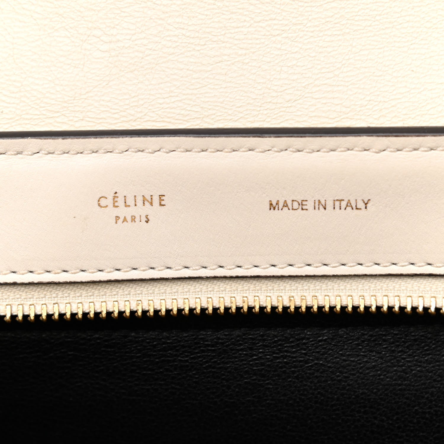 Celine Calfskin Suede Whipsnake Medium Trapeze Black White 5 of 12