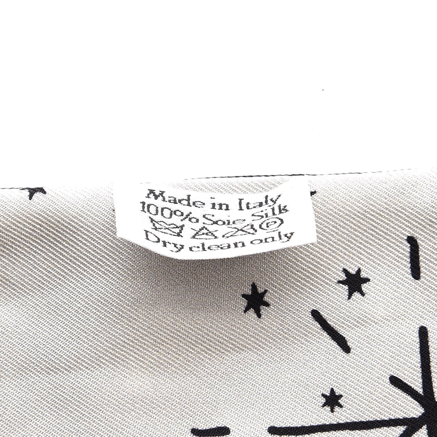 Silk Zodiac Aries Mitzah Scarf Black