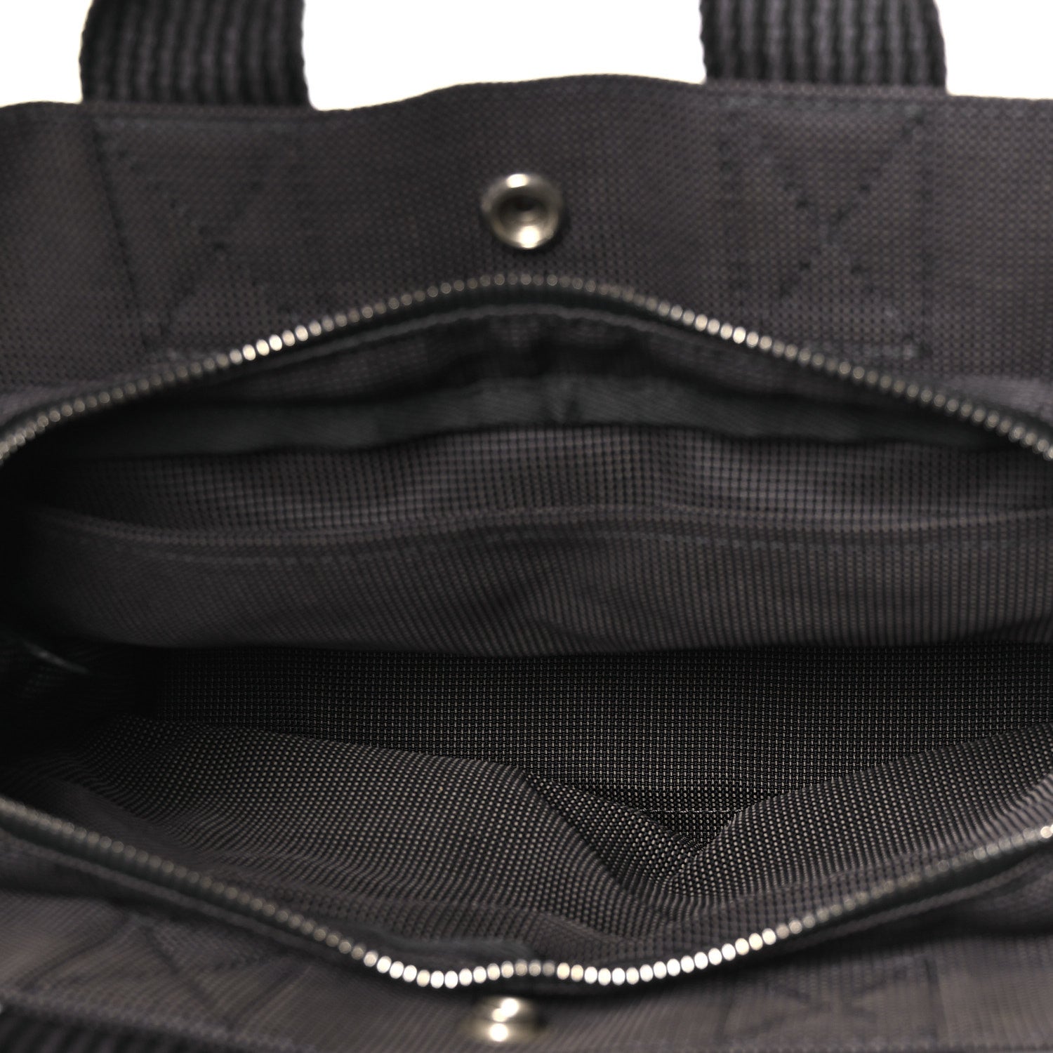 Hermes Canvas Herline PM Tote Grey 4 of 9