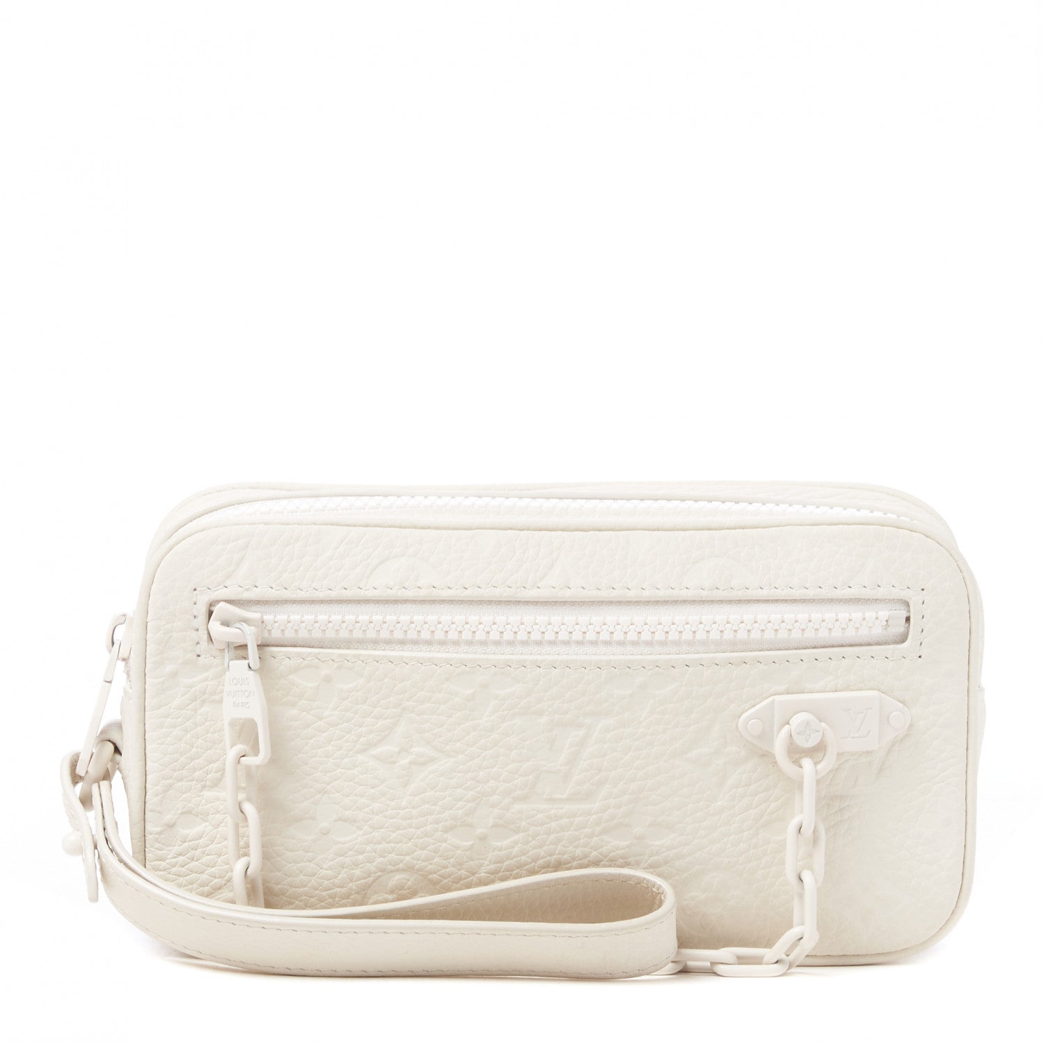 Louis Vuitton Taurillon Monogram Pochette Volga White 1 of 8