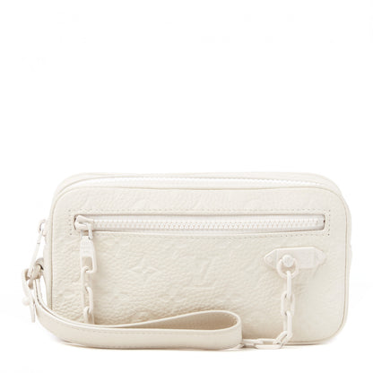 Louis Vuitton Taurillon Monogram Pochette Volga White 1 of 8